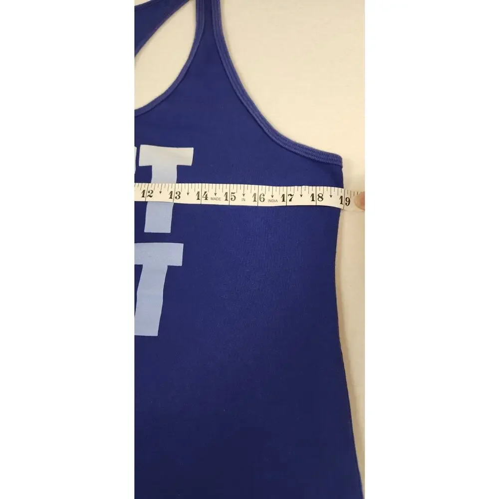 Pre Owned Nike Women's Tank Top Just Do It. Size XL Color Royal Blue